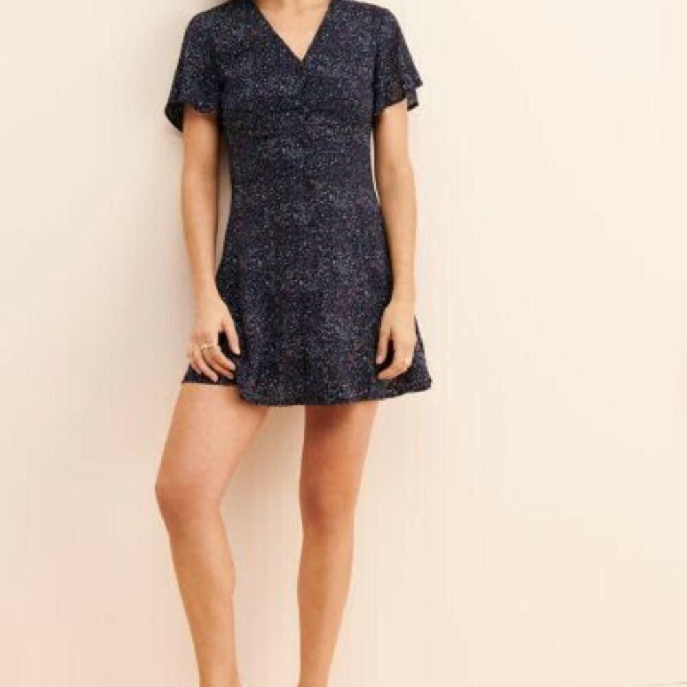 Lulus Women's Black and Navy Dress